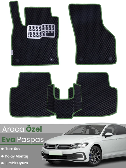 VOLKSWAGEN PASSAT B8,5 (2019-2023) Uyumlu EVA Paspas Tam Set–Oto Paspas,Araca Özel,Su Geçirmez ürün görseli 1