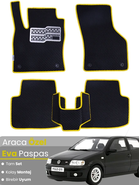 VOLKSWAGEN POLO 6N2 (2000-2001) Uyumlu EVA Paspas Tam Set–Oto Paspas,Araca Özel,Tam Koruma ürün görseli 1