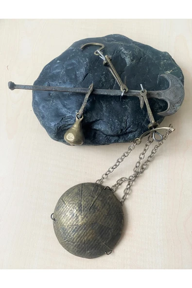 SANAT TACİRİ Antika Bronz Pirinç Terazi Minyatür Terazi No 837 ürün görseli 1