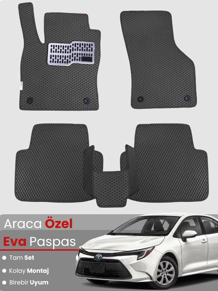 TOYOTA COROLLA HYBRİD SEDAN (2019-2025) Uyumlu EVA Paspas Tam Set–Oto Paspas,Araca Özel ürün görseli 1