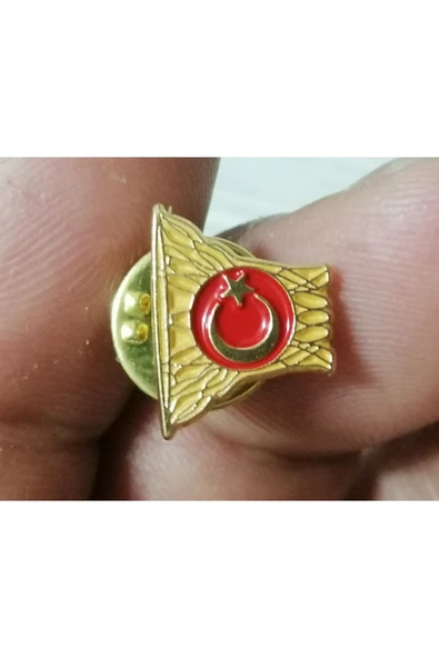 SANAT TACİRİ Koleksiyonluk Ayyıldız Bayrak Rozeti ürün görseli 1