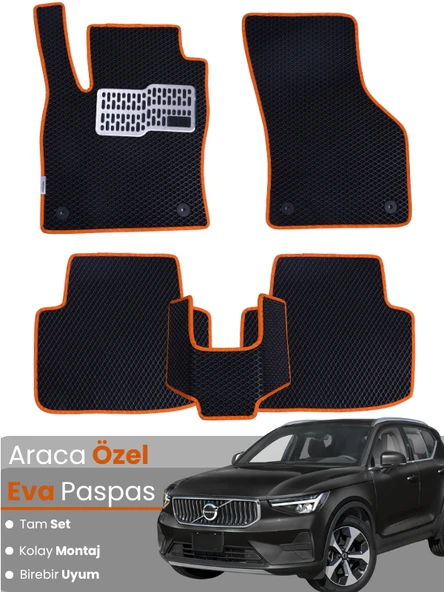 VOLVO XC40 (2017-2025) Uyumlu EVA Paspas Tam Set–Oto Paspas,Araca Özel,Tam Koruma,Kolay Temizlik ürün görseli 1