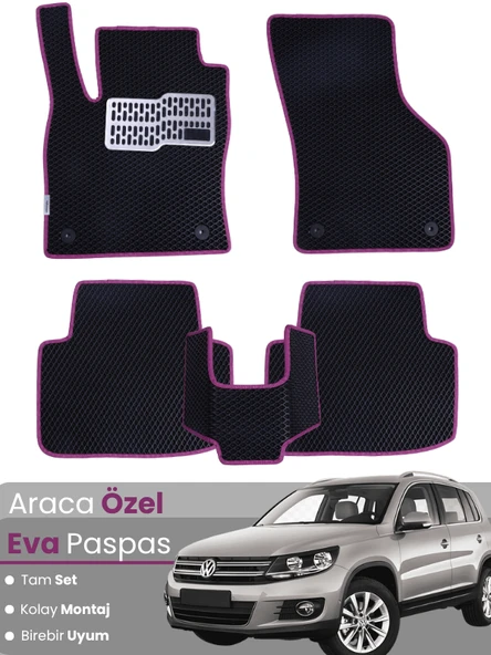 VOLKSWAGEN TOUAREG (2011-2017) Uyumlu EVA Paspas Tam Set–Oto Paspas,Araca Özel,Tam Koruma ürün görseli 1