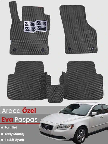VOLVO S40 (2000-2004) Uyumlu EVA Paspas Tam Set–Oto Paspas,Araca Özel,Tam Koruma ürün görseli 1