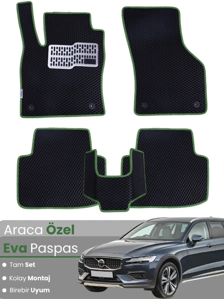 VOLVO V60 (2018-2025) Uyumlu EVA Paspas Tam Set–Oto Paspas,Araca Özel,Tam Koruma,Kolay Temizlik ürün görseli 1