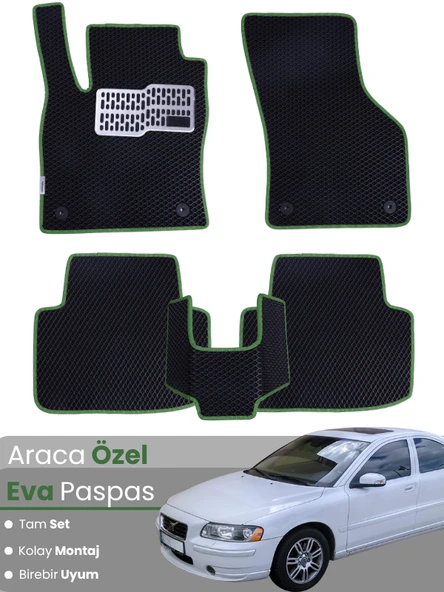 VOLVO S60 (2001-2010) Uyumlu EVA Paspas Tam Set–Oto Paspas,Araca Özel,Tam Koruma,Kolay Montaj ürün görseli 1