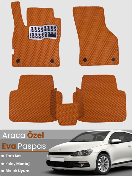 VOLKSWAGEN SCİROCCO (2008-2017) Uyumlu EVA Paspas Tam Set–Oto Paspas,Araca Özel,Tam Koruma ürün görseli 1