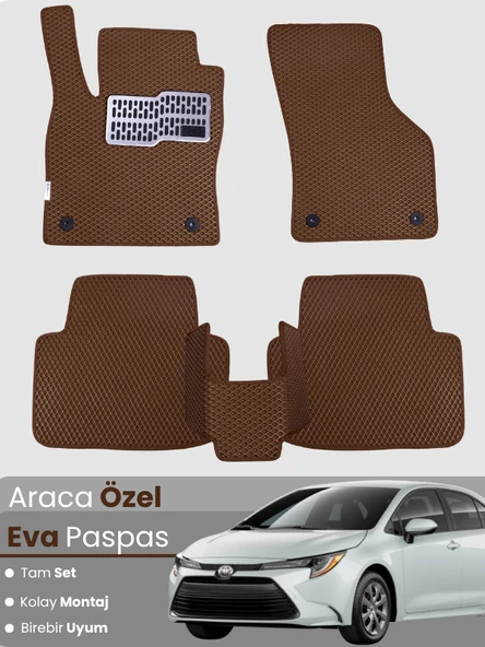 TOYOTA COROLLA BENZİNLİ SEDAN (2019-2025) Uyumlu EVA Paspas Tam Set–Oto Paspas ürün görseli 1