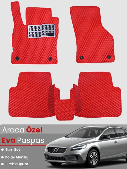 VOLVO V40 CROSS-COUNTRY (2012-2019) Uyumlu EVA Paspas Tam Set–Oto Paspas,Araca Özel,Tam Koruma ürün görseli 1