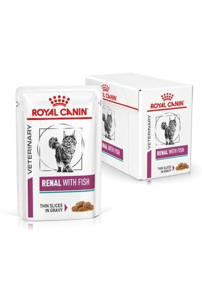 Royal Canin Renal Fish Yaş Kedi Maması 12x85 Gr ürün görseli 1