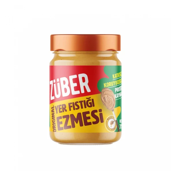 Züber %100 Yer Fıstığı Ezmesi Original 315 Gr ürün görseli 1