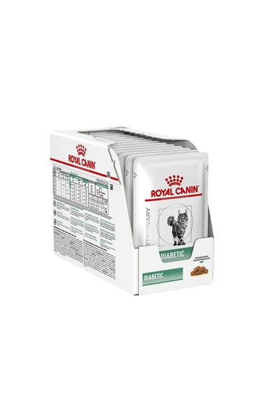Royal Canin Cat Diabetic Yaş Kedi maması, 12 x 85g