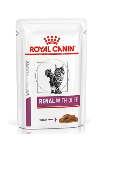 Royal Canin Renal With Beef Yaş Kedi Maması 12 x 85 Gr ürün görseli 1