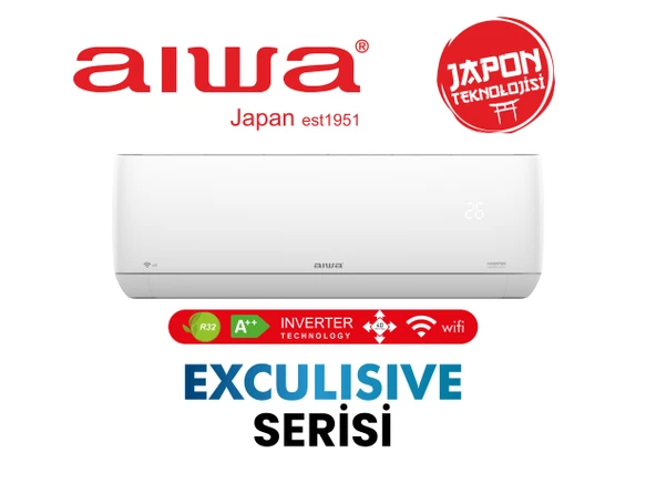 Aiwa Exclusive 18000 BTU A++ Inverter Duvar Tipi Split Klima ürün görseli 1