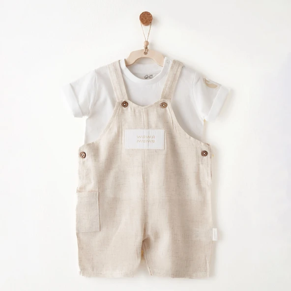 Andywawa Ac26722 Wawa Special Salopet Beige ürün görseli 1
