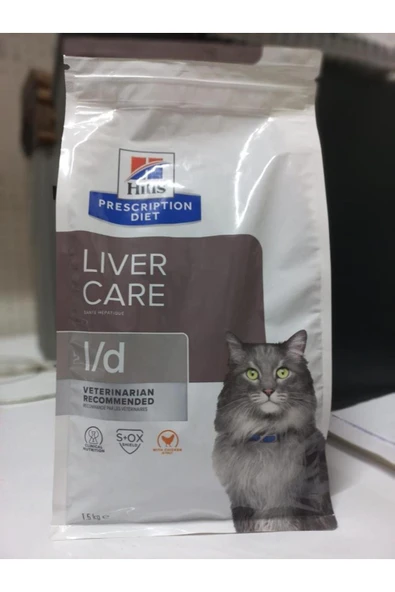 Hill's Hills Prescription Diet Liver Care L/d Tavuklu Kedi Kuru Maması 1.5 kg ürün görseli 1