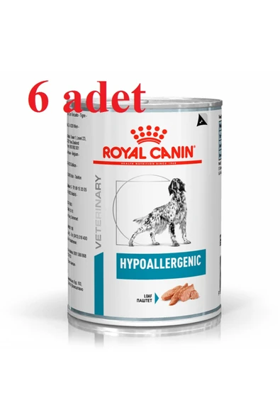 Royal Canin Hypoallergenic Yaş Köpek Maması 6 x 400 Gr ürün görseli 1