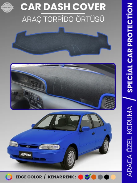 KİA SEPHİA (1995-1998) Torpido Örtüsü Ön Panel Halı Torpido Koruma Tam Uyum Araca Özel Kaymaz ürün görseli 1
