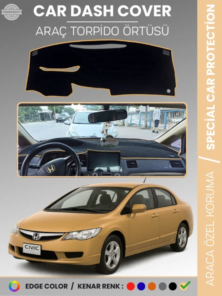 HONDA CIVIC FD6 (2005-2011) Torpido Örtüsü Torpido Koruma Tam Uyum Çatlamayı Önler Kolay Montaj ürün görseli 1