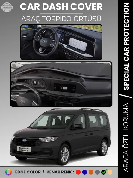 FORD TOURNEO CONNECT (2023+) Torpido Örtüsü Ön Göğüs Koruma Torpido Koruma Tam Uyum ürün görseli 1