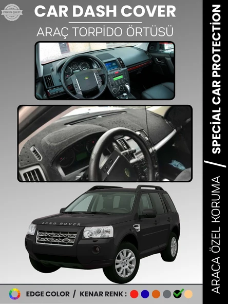 LAND ROVER FREELANDER (2006-2014) Torpido Örtüsü Torpido Koruma Tam Uyum Araca Özel Kaymaz ürün görseli 1