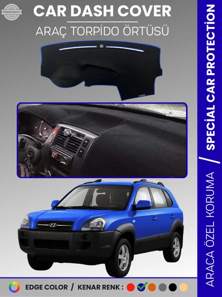 HYUNDAİ TUCSON (2004-2009) Torpido Örtüsü Ön Göğüs Koruma Torpido Koruma Çatlamayı Engeller Tam Uyum ürün görseli 1