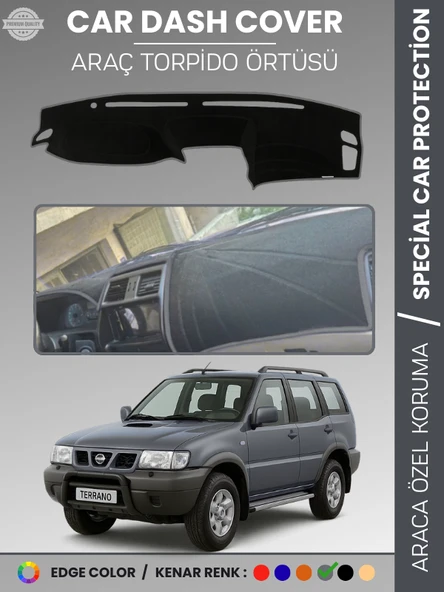 NİSSAN TERRANO DÜZ MODEL (1999-2003) Torpido Örtüsü Ön Göğüs Torpido Koruma Birebir Uyum Kaymaz ürün görseli 1