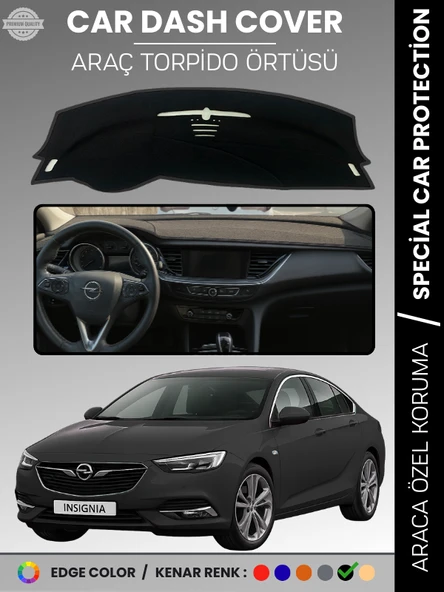 OPEL INSIGNIA B (2017-2022) Torpido Örtüsü Ön Göğüs Torpido Koruma Birebir Uyum Kaymaz Özel Kesim ürün görseli 1