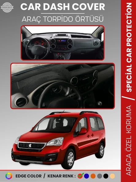 PEUGEOT PARTNER TEPEE (2008-2018) KAPAKLI Torpido Örtüsü Ön Göğüs Koruma Tam Uyum ürün görseli 1