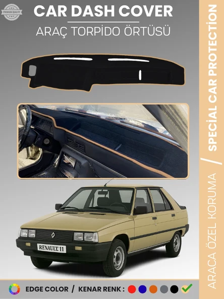 RENAULT 11 Torpido Örtüsü Ön Göğüs Koruma Araca Özel Çatlamayı Önler Kaymaz Kolay Montaj UV Koruma ürün görseli 1