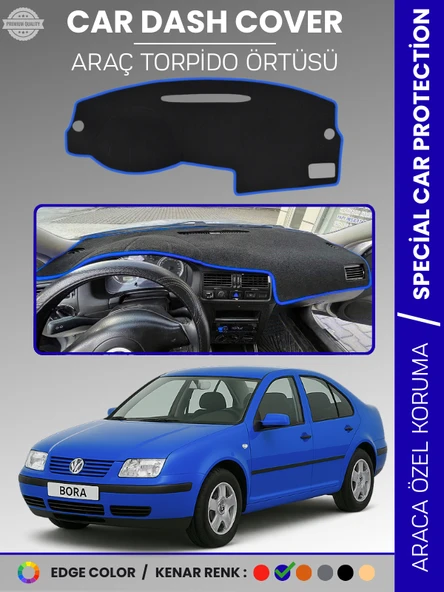VOLKSWAGEN BORA (1997-2003) Torpido Örtüsü Ön Göğüs Koruma Torpido Koruma Tam Uyum Çatlamayı Önler ürün görseli 1