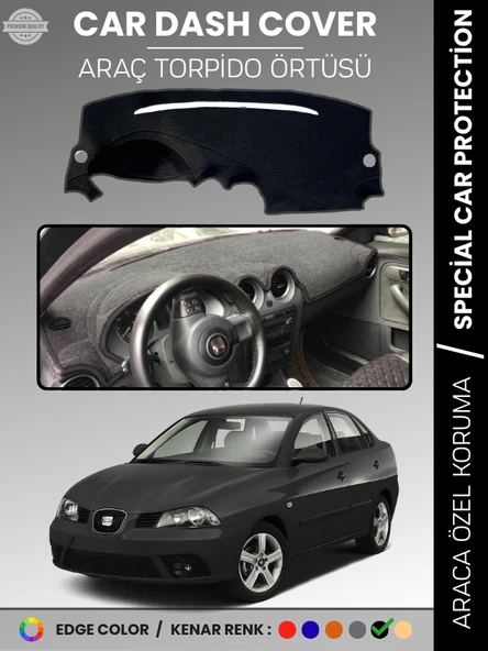 SEAT CORDOBA (2001-2008) Torpido Örtüsü Ön Göğüs Koruma Torpido Koruma Birebir Uyum Kaymaz ürün görseli 1