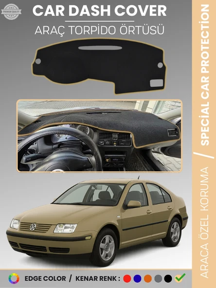 VOLKSWAGEN  JETTA (1997-2003) Torpido Örtüsü Ön Panel Torpido Koruma Tam Uyum Çatlamayı Önler ürün görseli 1