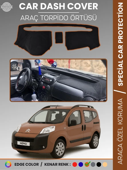 CITROEN NEMO (2007-2020) Torpido Örtüsü Ön Göğüs Koruma Torpido Koruma Çatlamayı Engeller Tam Uyum ürün görseli 1