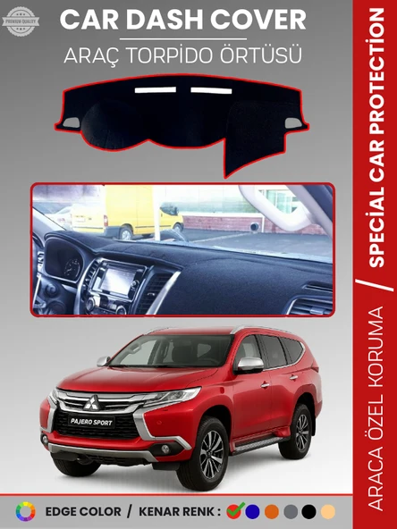 MITSUBISHI PAJERO SPORT (2015-2019) Torpido Örtüsü Premium Torpido Koruma Araca Özel UV Koruma ürün görseli 1