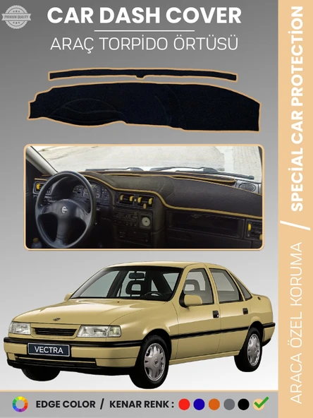 OPEL VECTRA A (1988-1995) Torpido Örtüsü Ön Göğüs Torpido Koruma Birebir Uyum Kaymaz Özel Kesim ürün görseli 1