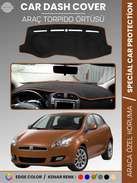 FIAT BRAVO (2007-2014) Torpido Örtüsü Ön Göğüs Torpido Koruma Tam Uyum Çatlamayı Önler Kolay Montaj ürün görseli 1