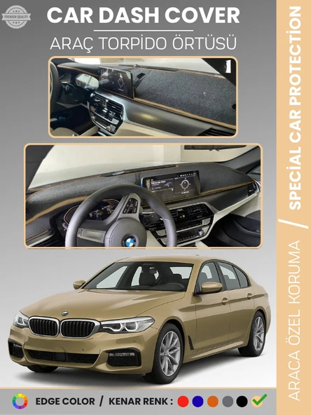 BMW G30 G31 G38 (2017+) Torpido Örtüsü Ön Göğüs Koruma Torpido Koruma Çatlamayı Engeller Tam Uyum ürün görseli 1
