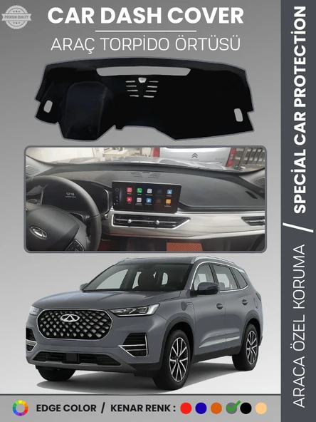 Chery Tiggo 8  Pro (2020+) Torpido Örtüsü Ön Göğüs Koruma Torpido Koruma Çatlamayı Engeller Tam Uyum ürün görseli 1