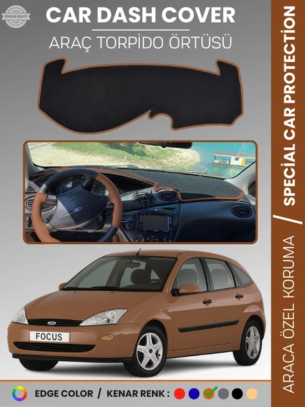 FORD FOCUS 1 (1998-2005) Torpido Örtüsü Panel Torpido Koruma Tam Uyum Çatlamayı Önler Kolay Montaj ürün görseli 1