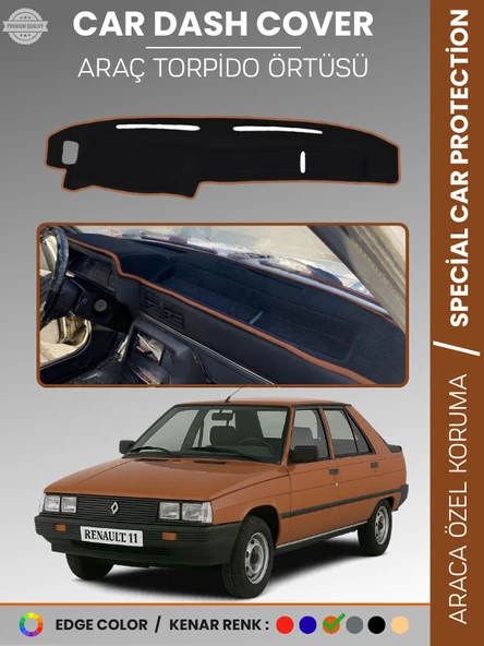 RENAULT 11 Torpido Örtüsü Ön Göğüs Koruma Araca Özel Çatlamayı Önler Kaymaz Kolay Montaj UV Koruma ürün görseli 1