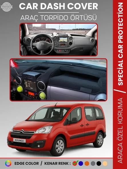 CITROEN BERLİNGO (2015-2020) Torpido Örtüsü Ön Göğüs Torpido Koruma Çatlamayı Engeller Tam Uyum ürün görseli 1