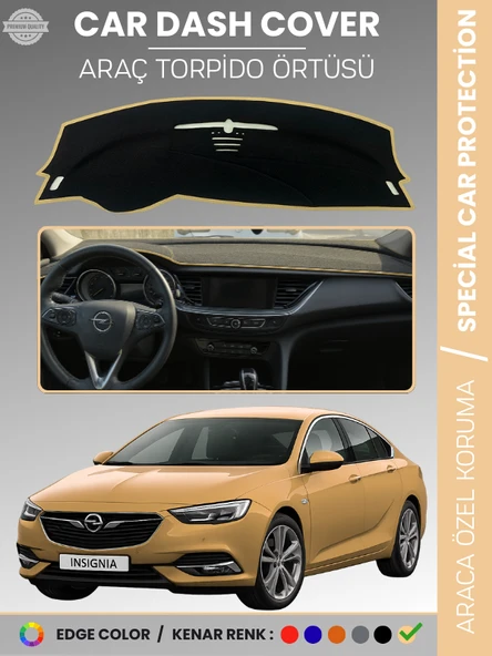 OPEL INSIGNIA B (2017-2022) Torpido Örtüsü Ön Göğüs Torpido Koruma Birebir Uyum Kaymaz Özel Kesim ürün görseli 1