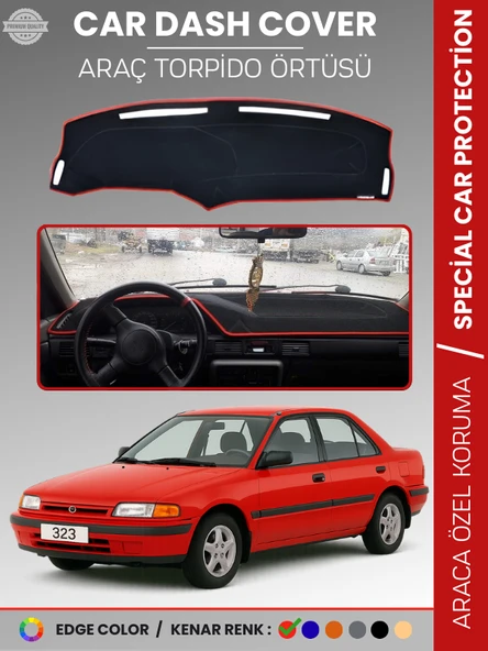 MAZDA 323 (1991-1995) Torpido Örtüsü Ön Panel Halısı Torpido Koruma Özel Kesim Kaymaz Hızlı Montaj ürün görseli 1