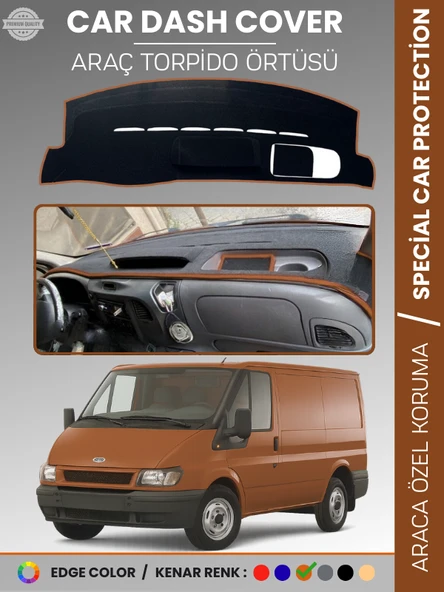 FORD TRANSİT (2006-2012) Torpido Örtüsü Ön Panel Torpido Koruma Tam Uyum Kaymaz Kolay Montaj ürün görseli 1