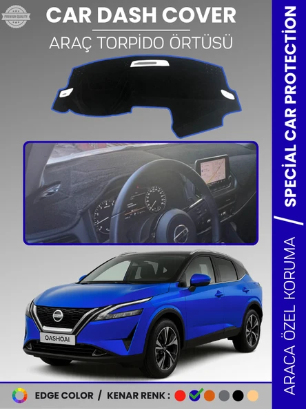NİSSAN QASHQAİ J12 (2021-2025) Torpido Örtüsü Ön Göğüs Koruma Araca Özel Çatlamayı Önler Kaymaz ürün görseli 1