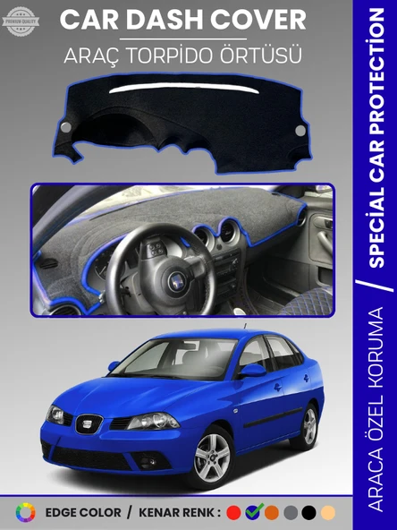 SEAT CORDOBA (2001-2008) Torpido Örtüsü Ön Göğüs Koruma Torpido Koruma Birebir Uyum Kaymaz ürün görseli 1