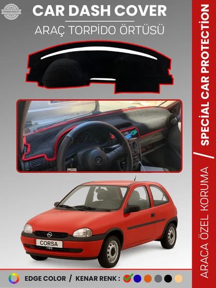 OPEL CORSA B (1993-2000) Torpido Örtüsü Ön Göğüs Halı Torpido Koruma Birebir Uyum Kaymaz Özel Kesim ürün görseli 1