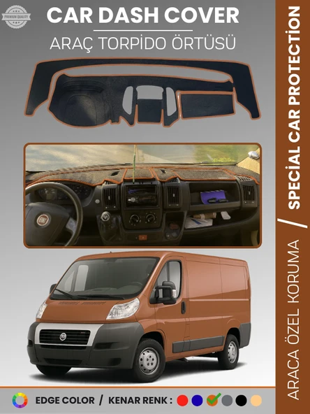 FIAT DUCATO X250 (2006-2014) AİRBAGSİZ Torpido Örtüsü Göğüs Torpido Koruma Çatlamayı Engeller ürün görseli 1
