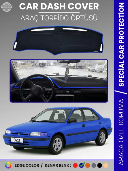 MAZDA 323 (1991-1995) Torpido Örtüsü Ön Panel Halısı Torpido Koruma Özel Kesim Kaymaz Hızlı Montaj ürün görseli 1